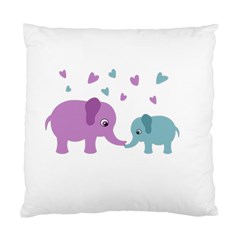 Elephant Love Standard Cushion Case (one Side) by Valentinaart