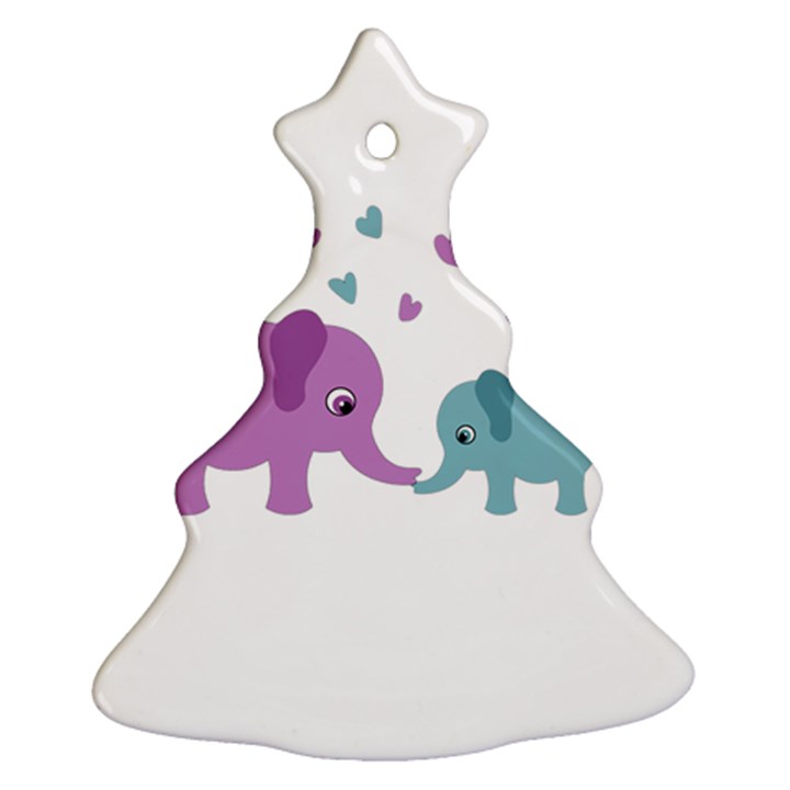 Elephant love Ornament (Christmas Tree) 