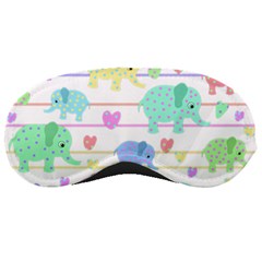 Elephant pastel pattern Sleeping Masks