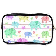 Elephant pastel pattern Toiletries Bags