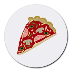 Pizza slice Round Mousepads