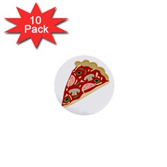 Pizza slice 1  Mini Buttons (10 pack) 
