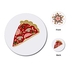 Pizza slice Playing Cards (Round) 