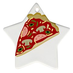 Pizza slice Star Ornament (Two Sides)