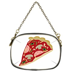 Pizza Slice Chain Purses (two Sides)  by Valentinaart