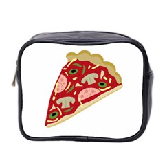 Pizza Slice Mini Toiletries Bag 2-side by Valentinaart