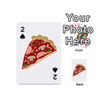 Pizza slice Playing Cards 54 (Mini)  Front - Spade2