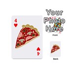 Pizza slice Playing Cards 54 (Mini)  Front - Heart4
