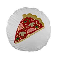 Pizza slice Standard 15  Premium Round Cushions