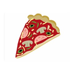 Pizza slice Double Sided Flano Blanket (Mini) 