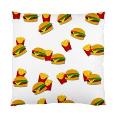 Hamburgers And French Fries  Standard Cushion Case (two Sides) by Valentinaart