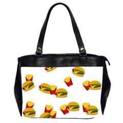 Hamburgers And French Fries  Office Handbags (2 Sides)  by Valentinaart