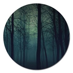 Dark Forest Magnet 5  (round) by Brittlevirginclothing