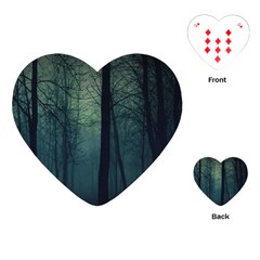 Dark Forest Playing Cards (heart)  by Brittlevirginclothing