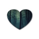 Dark forest Rubber Coaster (Heart)  Front