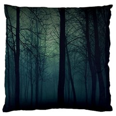 Dark Forest Large Flano Cushion Case (one Side) by Brittlevirginclothing