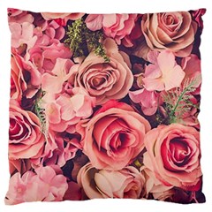 Beautiful Pink Roses Standard Flano Cushion Case (one Side) by Brittlevirginclothing