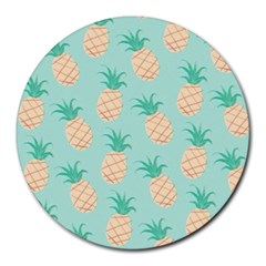 Pineapple Round Mousepads by Brittlevirginclothing