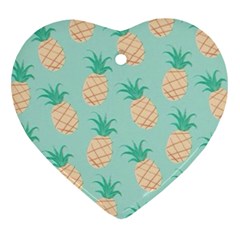 Pineapple Ornament (heart) by Brittlevirginclothing