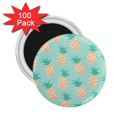 Pineapple 2 25  Magnets (100 Pack)  by Brittlevirginclothing