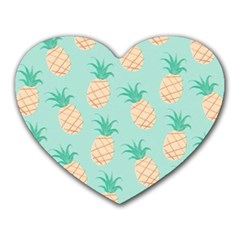 Pineapple Heart Mousepads by Brittlevirginclothing