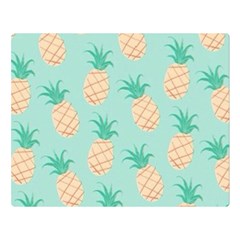 Pineapple Double Sided Flano Blanket (large)  by Brittlevirginclothing