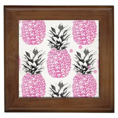 Pink Pineapple Framed Tiles by Brittlevirginclothing