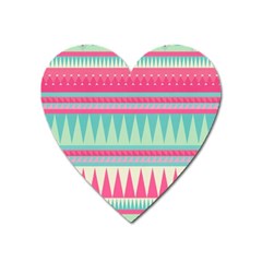 ¨pink Bohemian Heart Magnet by Brittlevirginclothing