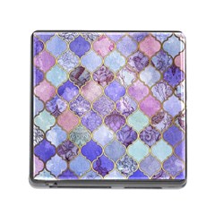 Blue Moroccan Mosaic Memory Card Reader (square) by Brittlevirginclothing