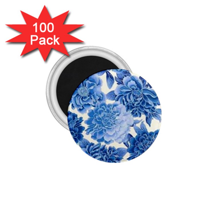 Blue flower 1.75  Magnets (100 pack) 