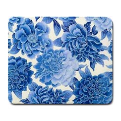 Blue Flower Large Mousepads by Brittlevirginclothing