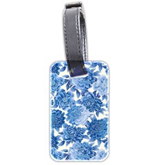 Blue Flower Luggage Tags (two Sides) by Brittlevirginclothing