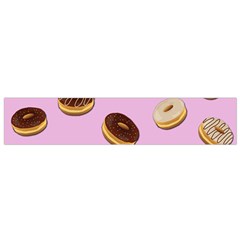 Donuts Pattern - Pink Flano Scarf (small) by Valentinaart