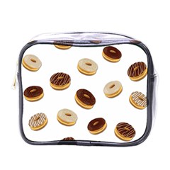 Donuts Pattern Mini Toiletries Bags by Valentinaart