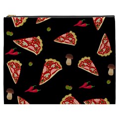 Pizza Slice Patter Cosmetic Bag (xxxl)  by Valentinaart