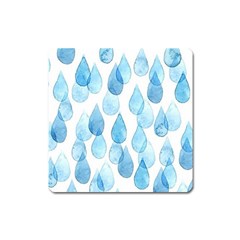 Rain Drops Square Magnet by Brittlevirginclothing