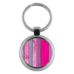 Pink Wood Key Chains (round)  by Brittlevirginclothing