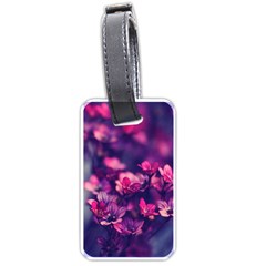 Blurry Flowers Luggage Tags (one Side)  by Brittlevirginclothing