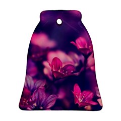 Blurry Flowers Bell Ornament (two Sides) by Brittlevirginclothing