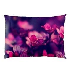 Blurry Flowers Pillow Case (two Sides) by Brittlevirginclothing