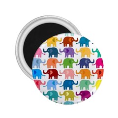 Cute Colorful Elephants 2 25  Magnets by Brittlevirginclothing