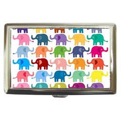 Cute Colorful Elephants Cigarette Money Cases by Brittlevirginclothing