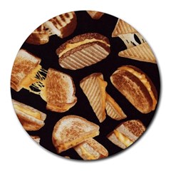 Delicious Snacks Round Mousepads by Brittlevirginclothing