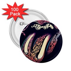 The Rolling Stones  2 25  Buttons (100 Pack)  by Brittlevirginclothing