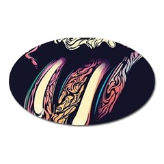 The Rolling Stones  Oval Magnet by Brittlevirginclothing