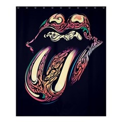 The Rolling Stones  Shower Curtain 60  X 72  (medium)  by Brittlevirginclothing