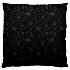 Dark Silvered Flower Standard Flano Cushion Case (one Side) by Brittlevirginclothing