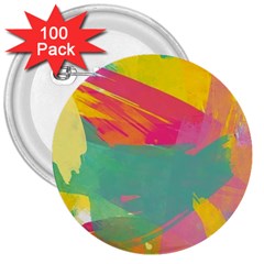 Paint Brush 3  Buttons (100 Pack)  by Brittlevirginclothing