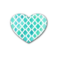 Blue Mosaic Heart Coaster (4 Pack)  by Brittlevirginclothing