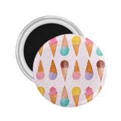 Cute Ice Cream 2 25  Magnets by Brittlevirginclothing